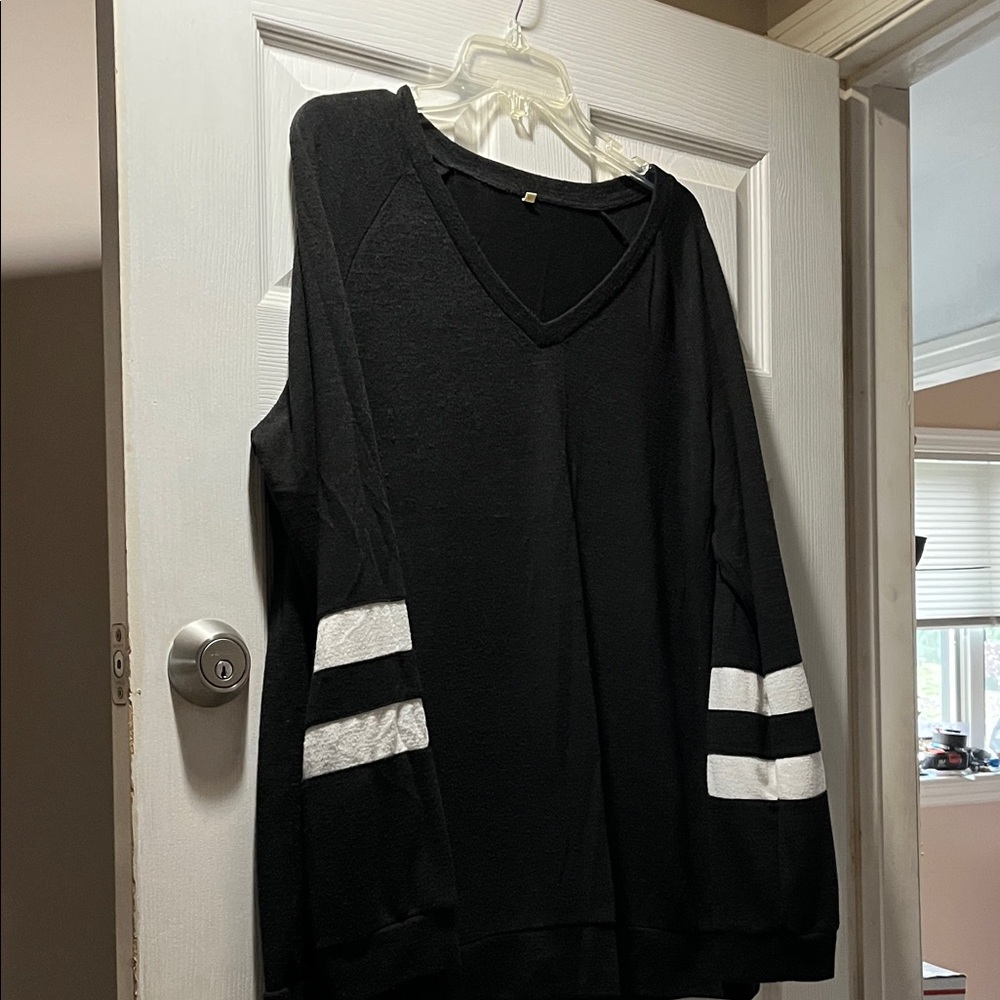 Black and White Women's Top